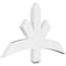 Ekena Millwork Alberta Architectural Grade PVC Gable Bracket, 36"W x 21"H x 2"D x 4"F, 14/12 Pitch GBP036X21X0204ALB00 - alternate 1